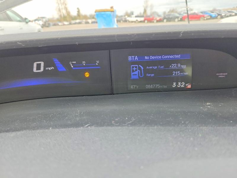 2013 Honda Civic VIN 2HGFB2F58DH501367 COPART salvage auction — FRONT END, Or - Lien Papers Salvage, sold $150 on 2026-06-29 (photo 9)