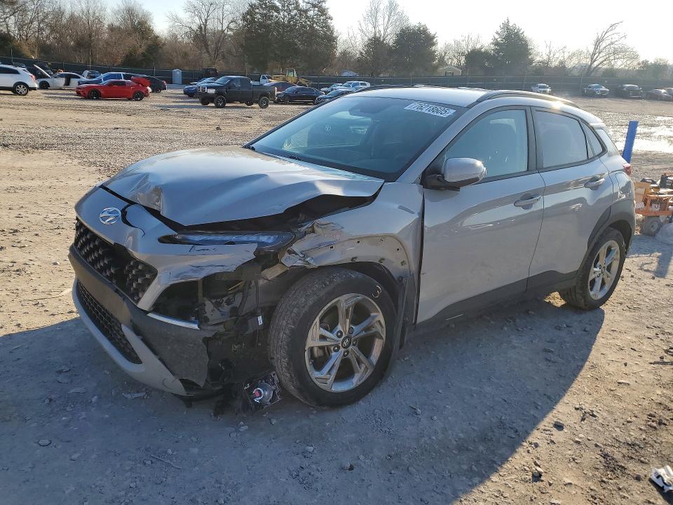 2023 Hyundai Kona VIN KM8K62AB5PU956348 COPART salvage auction — FRONT END, Id - Salvage Certificate Of Title, sold $2,450 on 2026-07-28 (photo 1)