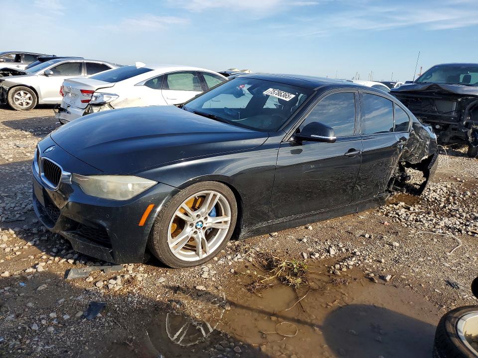 2014 BMW 3 series VIN WBA3C1C59EK114072 COPART salvage auction — REAR END, Tx - Salvage Vehicle Title, sold $1,300 on 2026-08-06 (photo 1)