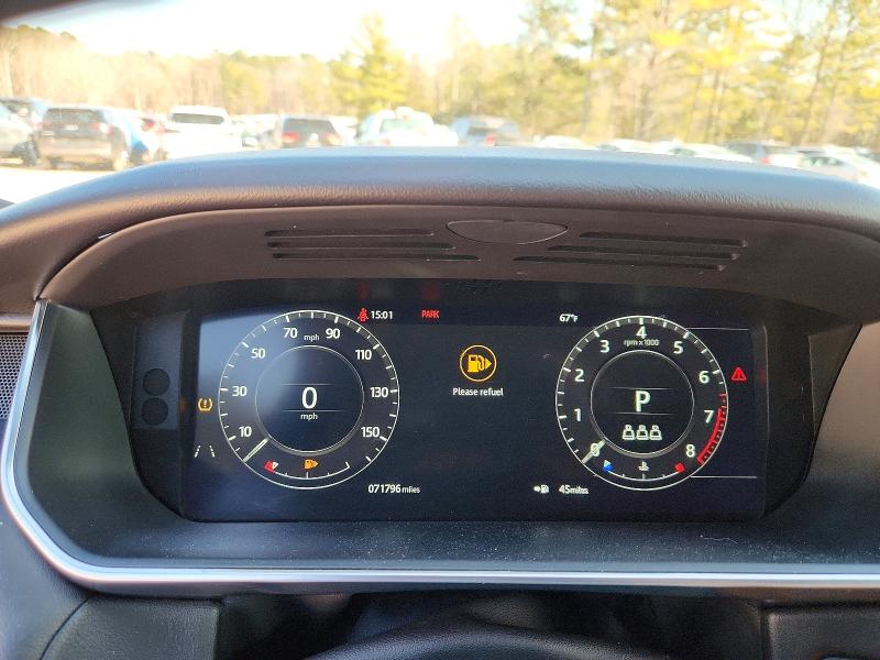 2021 Land rover Range rover sport VIN SALWR2SU5MA795969 COPART salvage auction — FRONT END, Nc - Salvage Certificate Of Title, sold $12,900 on 2026-07-24 (photo 9)