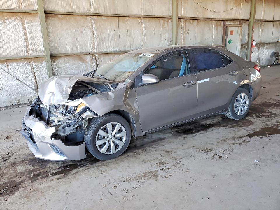 2014 Toyota Corolla VIN 5YFBURHE5EP119581 COPART salvage auction — FRONT END, Az - Cert Of Title - Salvage, sold $1,750 on 2026-07-27 (photo 1)