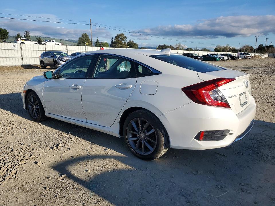2019 Honda Civic VIN 19XFC1F38KE210073 COPART salvage auction — VANDALISM, Ca - Salvage Certificate, sold $700 on 2026-07-09 (photo 2)