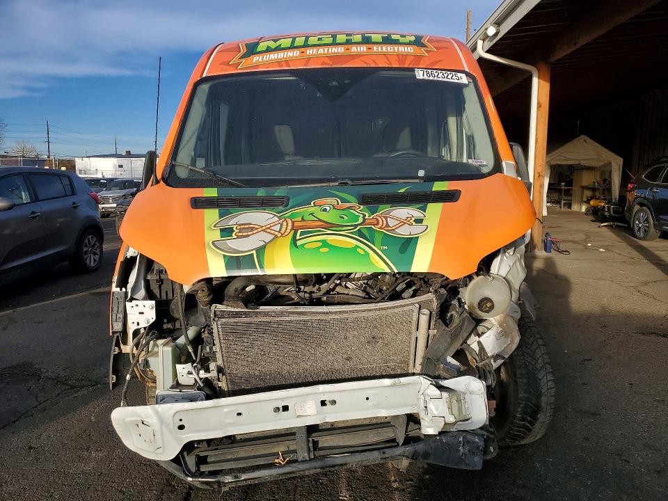 2023 Ford Transit VIN 1FTBR1CG3PKA85203 COPART salvage auction — FRONT END, Co - Salvage Title, sold $325 on 2026-07-09 (photo 5)