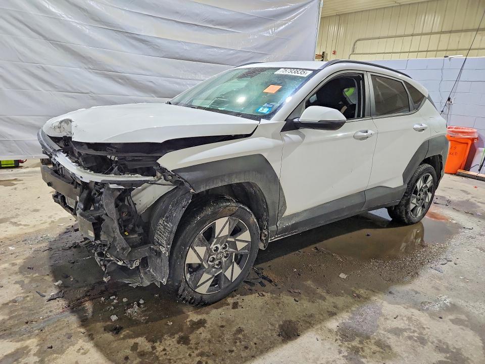 2024 Hyundai Kona VIN KM8HBCAB0RU117657 COPART salvage auction — FRONT END, NH - CERT OF TITLE-SALVAGE, sold $3,500 on 2026-07-02 (photo 1)