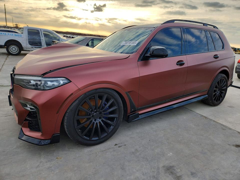 2020 BMW X7 VIN 5UXCW2C0XL0E74708 COPART salvage auction — Front End, OK - CERT OF TITLE-REPOSSESSION, sold $13,400 on 2026-07-09 (photo 1)