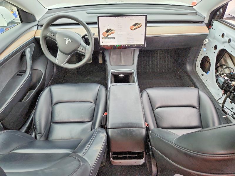 2021 Tesla Model 3 VIN 5YJ3E1EB5MF066176 COPART salvage auction — FRONT END, Tn - Salvage Certificate, sold $6,500 on 2026-08-03 (photo 8)
