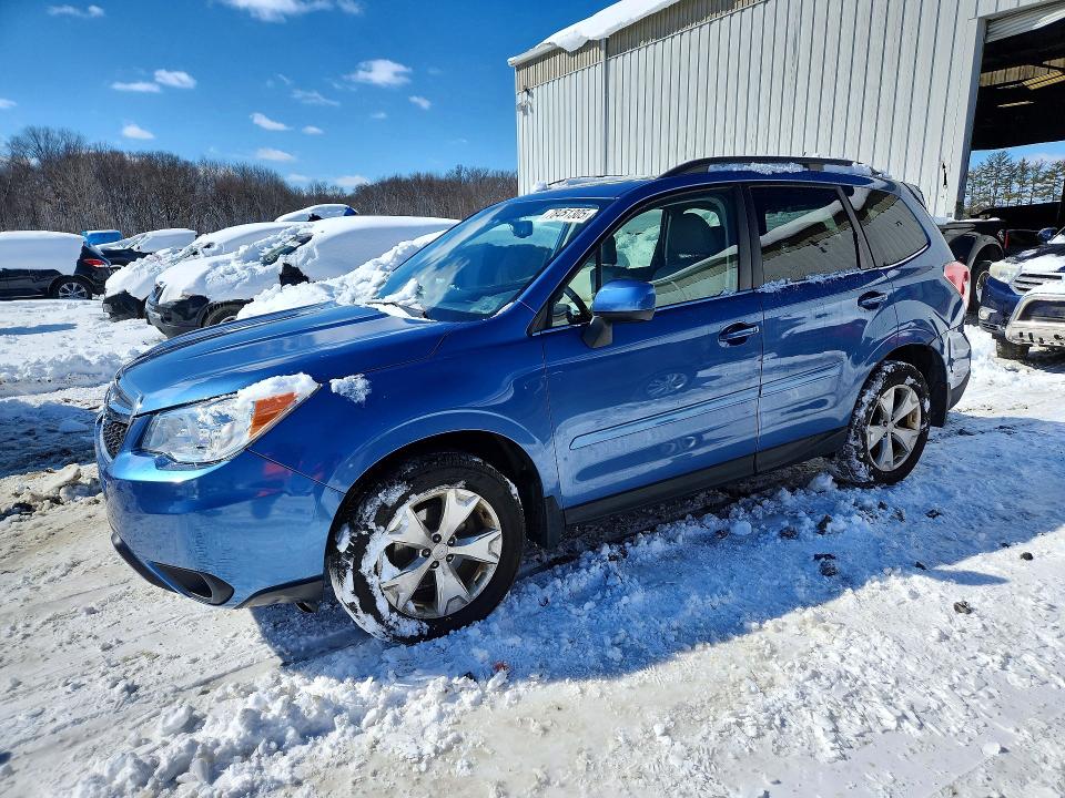 2015 Subaru Forester VIN JF2SJAHCXFH573901 COPART salvage auction — REAR END, Nj - Cert Of Title-Salvage, sold $1,550 on 2026-07-15 (photo 1)