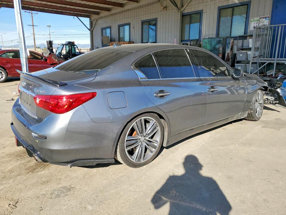 2015 Infiniti Q50 VIN JN1BV7AP3FM346062 COPART salvage auction — FRONT END, Ca - Salvage Certificate, sold $3,400 on 2026-07-13 (photo 3)
