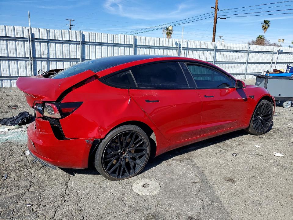 2022 Tesla Model 3 VIN 5YJ3E1EB7NF286369 COPART salvage auction — REAR END, Ca - Dis/Dlr/Exp Only Clean Title (P), sold $2,800 on 2026-07-02 (photo 3)