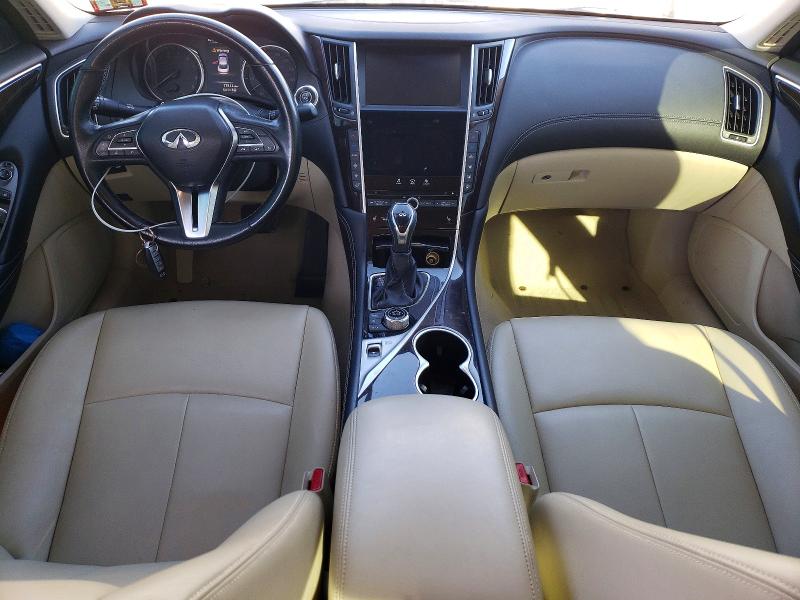 2018 Infiniti Q50 VIN JN1EV7AR7JM445751 COPART salvage auction — MINOR DENT/SCRATCHES, Nj - Cert Of Title-Salvage, sold $6,500 on 2026-07-10 (photo 8)