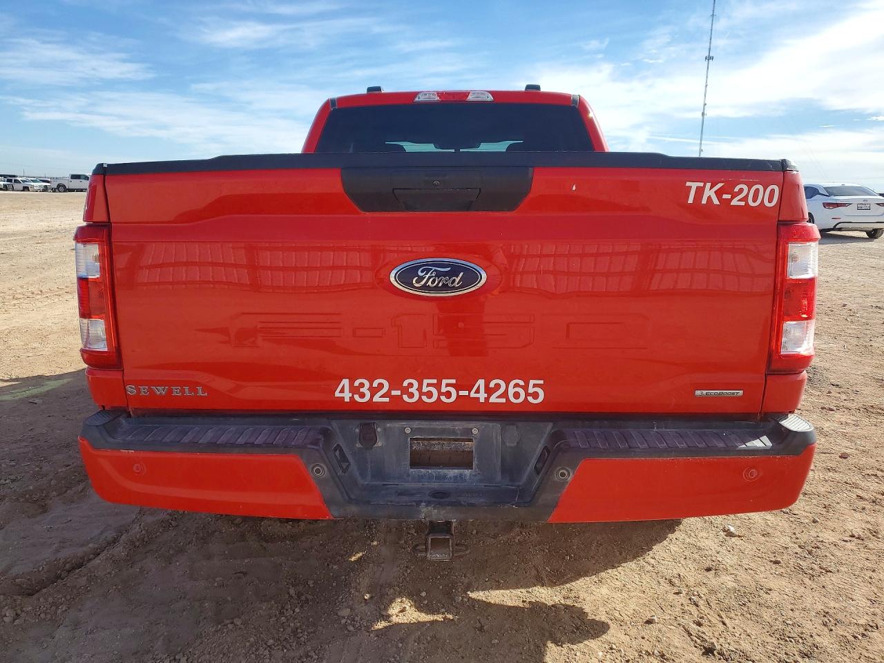 2021 Ford F-150 VIN 1FTEX1CP1MKD60842 COPART salvage auction — Front End, TX - CERTIFICATE OF TITLE, sold $5,300 on 2026-07-01 (photo 6)