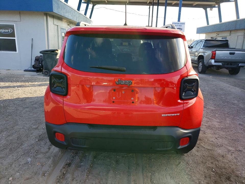 2017 Jeep Renegade VIN ZACCJAAB1HPG19888 COPART salvage auction — SIDE, FL - CERT OF TITLE SLVG REBUILDABLE, sold $2,050 on 2026-07-14 (photo 6)