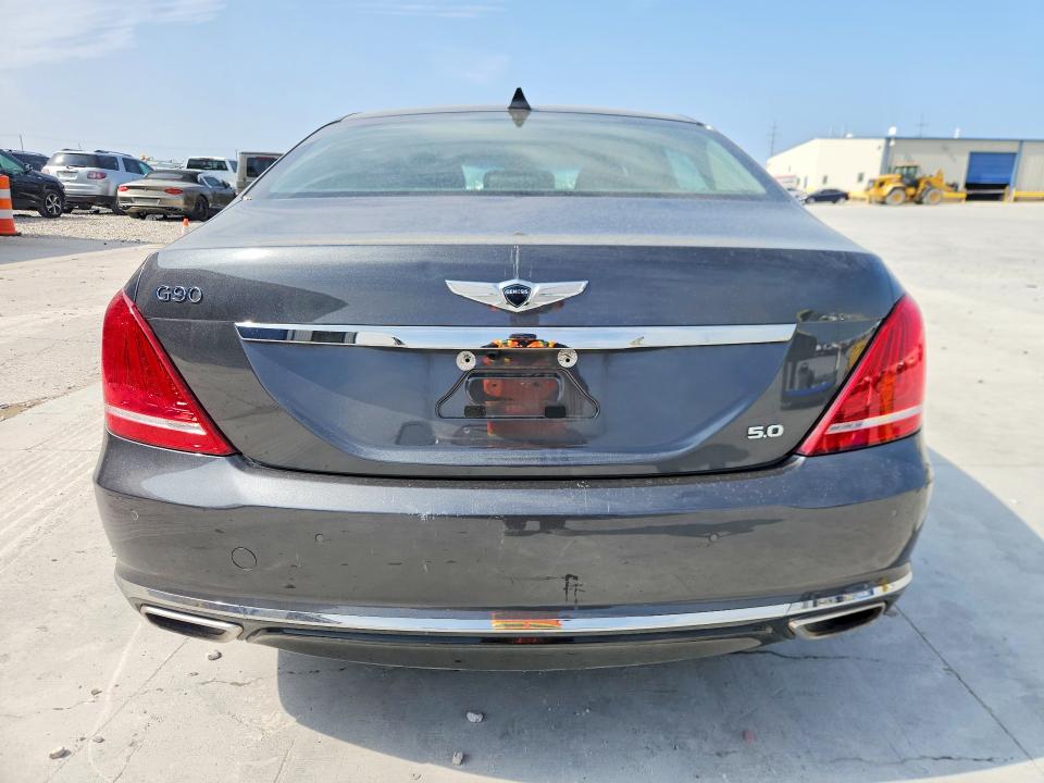 2018 Genesis G90 VIN KMHG54JH8JU049609 COPART salvage auction — FRONT END, Tx - Salvage Vehicle Title, sold $8,100 on 2026-07-24 (photo 6)