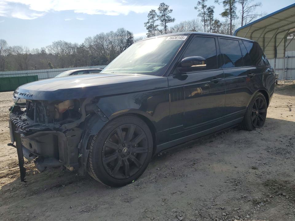 2019 Land rover RANGE ROVER VIN SALGS2SV5KA528796 COPART salvage auction — FRONT END, Sc - Cert Of Title-Salvage, sold $3,200 on 2026-07-28 (photo 1)