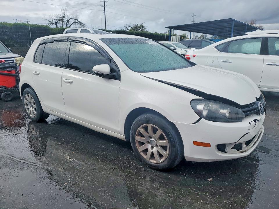 2012 Volkswagen Golf VIN WVWDB7AJ7CW309719 COPART salvage auction — FRONT END, Ca - Salvage Certificate, sold $525 on 2026-07-07 (photo 4)