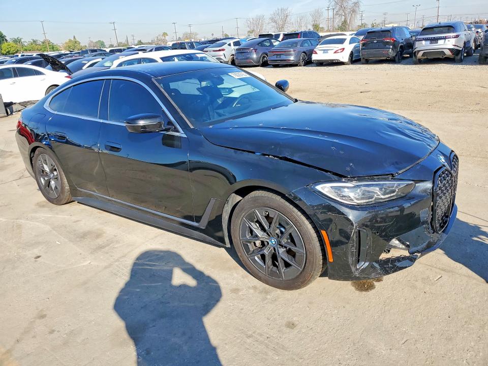 2023 BMW I4 VIN WBY43AW05PFR31699 COPART salvage auction — FRONT END, Ca - Salvage Certificate (P), sold $10,500 on 2026-07-29 (photo 4)
