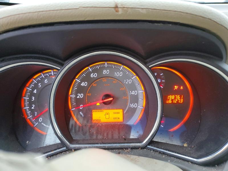 2009 Nissan Murano VIN JN8AZ18U49W014151 COPART salvage auction — FRONT END, Tn - Salvage Certificate, sold $550 on 2026-07-07 (photo 9)