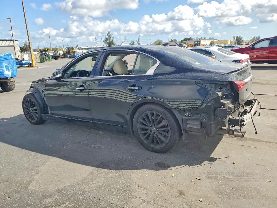 2018 Infiniti Q50 VIN JN1EV7APXJM364497 COPART salvage auction — FRONT END, Fl - Certificate Of Destruction, sold $1,900 on 2026-07-13 (photo 2)