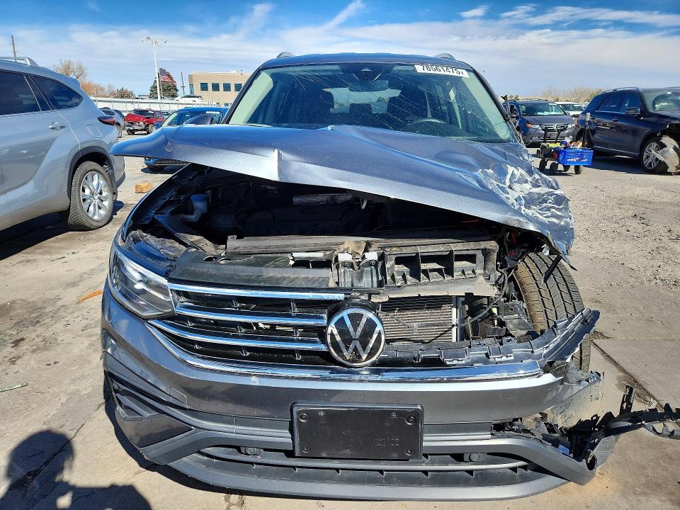 2023 Volkswagen Tiguan VIN 3VV2B7AX4PM065871 COPART salvage auction — FRONT END, Co - Public - Salvage Title, sold $4,000 on 2026-08-03 (photo 5)