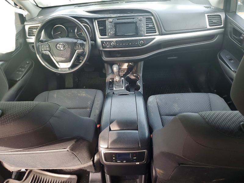 2016 Toyota Highlander VIN 5TDBKRFH6GS259281 COPART salvage auction — FRONT END, Salvage Title, sold $4,150 on 2026-07-31 (photo 8)