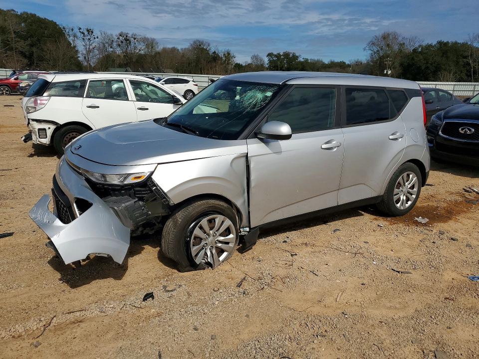2020 Kia Soul VIN KNDJ23AU0L7098735 COPART salvage auction — FRONT END, Wv - Salvage Certificate, sold $1,800 on 2026-07-14 (photo 1)