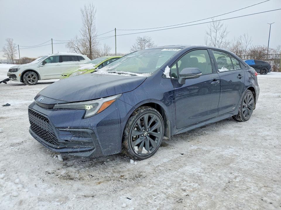 2025 Toyota Corolla VIN JTDBDMHE4S3021357 COPART salvage auction — FRONT END, Qc - Irrecuperable, sold $10,200 on 2026-07-21 (photo 1)
