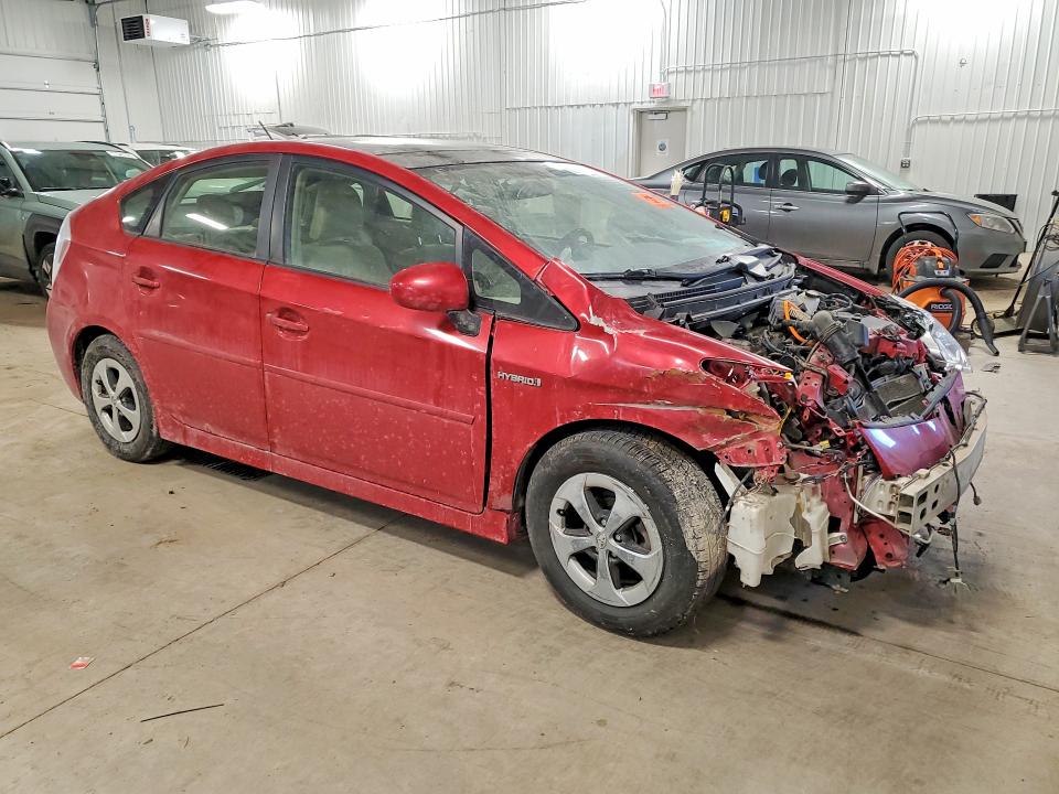 2013 Toyota Prius VIN JTDKN3DU1D1707617 COPART salvage auction — FRONT END, Mn - Cert Of Title-Salvage, sold $925 on 2026-07-02 (photo 4)