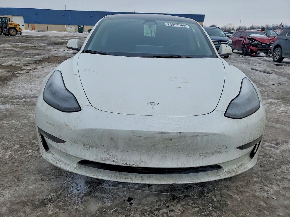 2023 Tesla Model 3 VIN 5YJ3E1EA0PF586071 COPART salvage auction — REAR END, Mi - Certificate Of Title, sold $13,600 on 2026-07-31 (photo 5)