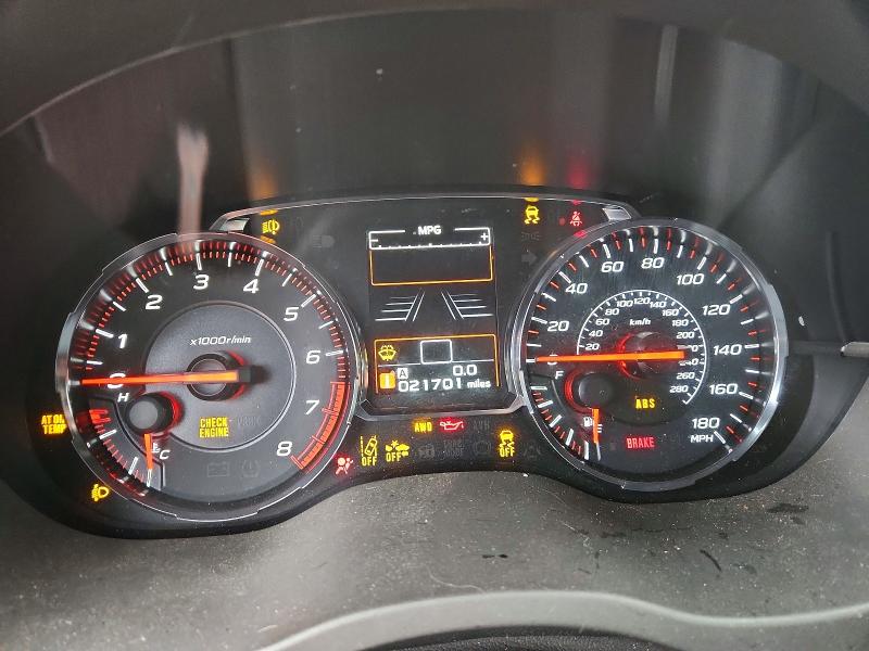 2019 Subaru WRX VIN JF1VA1P68K8824843 COPART salvage auction — Front End, OK - CERT OF TITLE-SALVAGE, sold $4,250 on 2026-07-09 (photo 9)