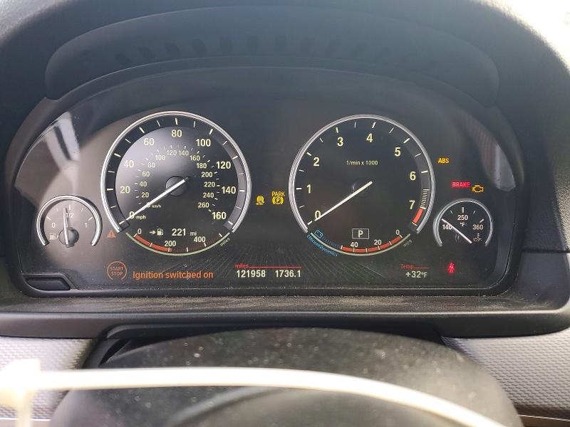 2015 BMW 5 series VIN WBA5B3C5XFD541239 COPART salvage auction — REAR END, Nj - Cert Of Title-Salvage, sold $1,150 on 2026-08-04 (photo 9)