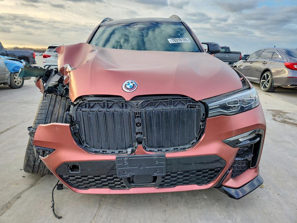 2020 BMW X7 VIN 5UXCW2C0XL0E74708 COPART salvage auction — Front End, OK - CERT OF TITLE-REPOSSESSION, sold $13,400 on 2026-07-09 (photo 5)
