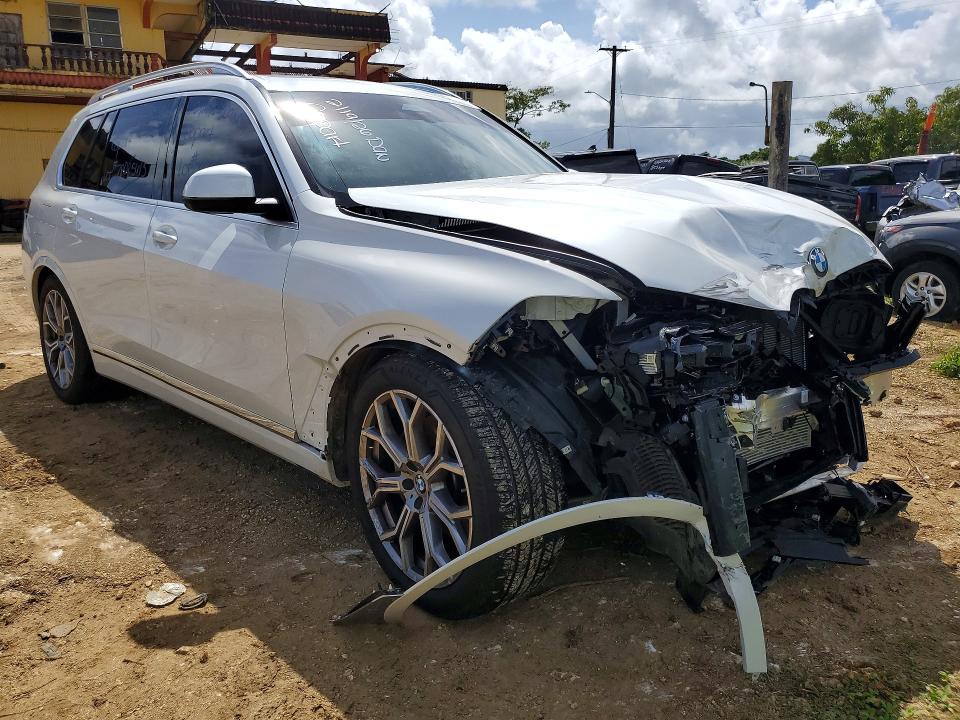 2025 BMW X7 VIN 5UX23EM08S9X21557 COPART salvage auction — FRONT END, Hi - Certificate Of Salvage, sold $3,250 on 2026-07-27 (photo 4)