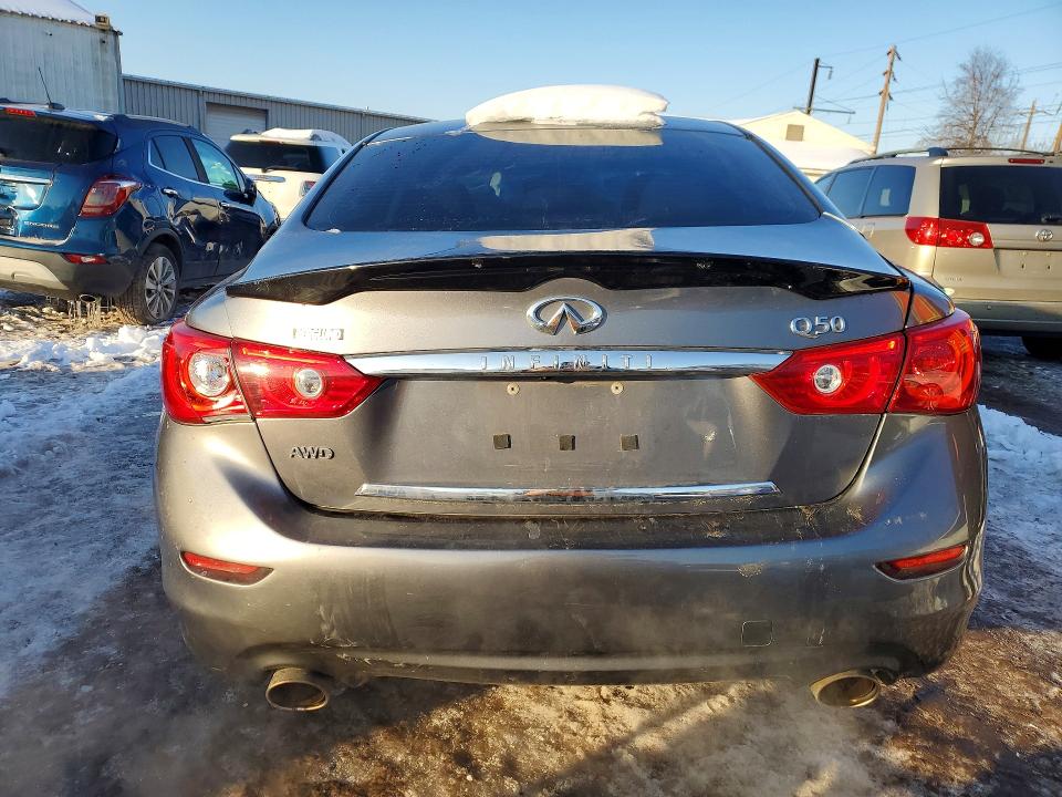 2015 Infiniti Q50 VIN JN1BV7AR5FM410443 COPART salvage auction — SIDE, Salvage Title, sold $1,100 on 2026-07-20 (photo 6)