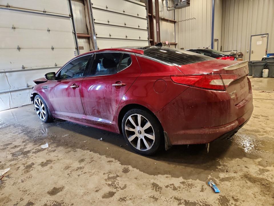 2012 Kia Optima VIN 5XXGR4A62CG025418 COPART salvage auction — FRONT END, Wv - Salvage Certificate, sold $275 on 2026-07-13 (photo 2)