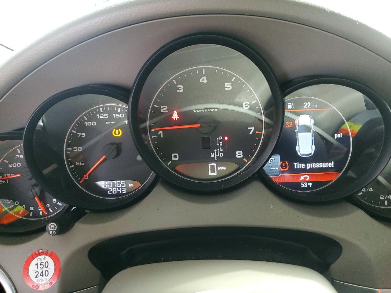 2012 Porsche Cayenne VIN WP1AA2A28CLA09706 COPART salvage auction — Unknown, CA - DIS/DLR/EXP ONLY CLEAN TITLE, sold $3,000 on 2026-03-17 (photo 9)