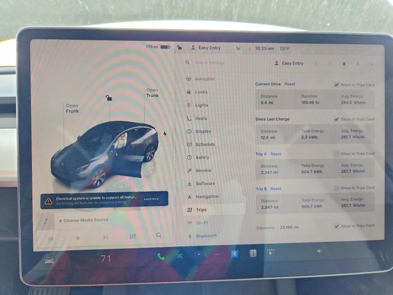 2023 Tesla Model y VIN 7SAYGDED8PF942104 COPART salvage auction — REAR END, Salvage Title, sold $2,800 on 2026-07-22 (photo 9)