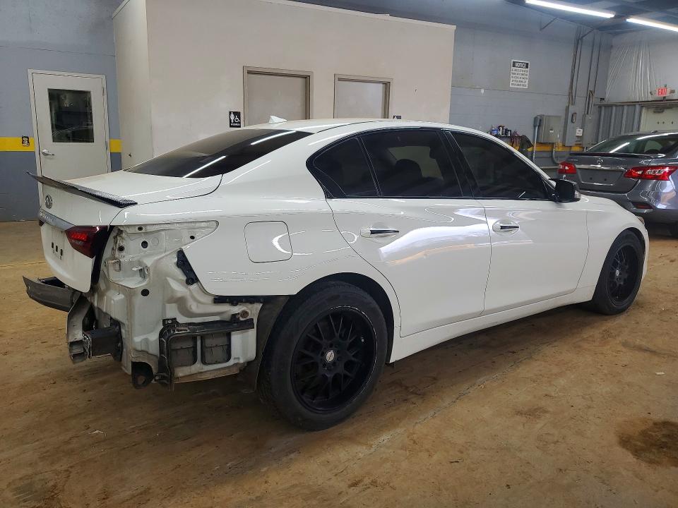 2018 Infiniti Q50 VIN JN1EV7AR9JM443435 COPART salvage auction — REAR END, Nc - Salvage Certificate Of Title, sold $3,050 on 2026-07-15 (photo 3)