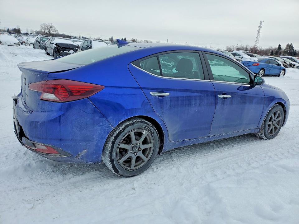 2019 Hyundai Elantra VIN KMHD84LF4KU774454 COPART salvage auction — REAR END, On - Permit Salvage, sold $1,750 on 2026-07-28 (photo 3)