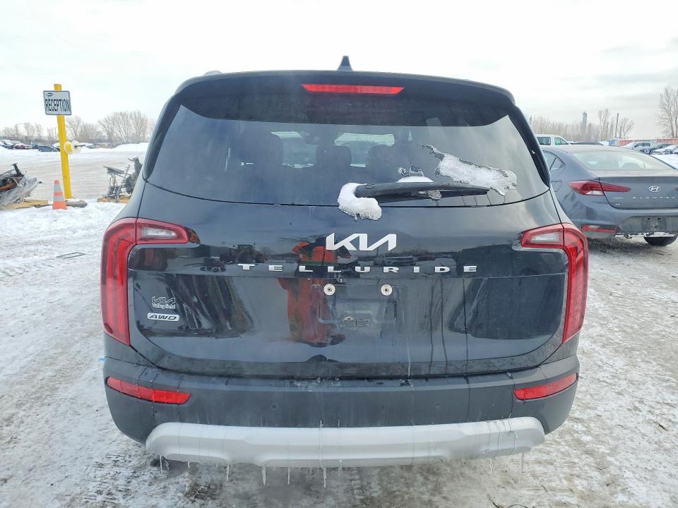 2022 Kia Telluride VIN 5XYP3DHCXNG288770 COPART salvage auction — FRONT END, Qc - Gravement Accidente, sold $6,900 on 2026-07-14 (photo 6)