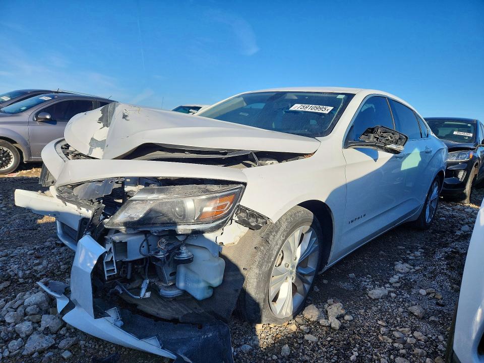 2015 Chevrolet Impala VIN 1G1125S34FU133955 COPART salvage auction — FRONT END, Tx - Salvage Vehicle Title, sold $850 on 2026-07-09 (photo 1)