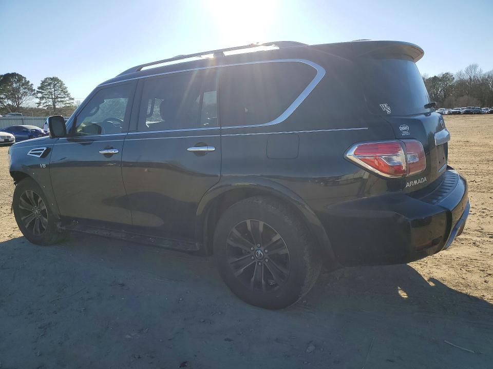 2019 Nissan Armada VIN JN8AY2NF8K9351845 COPART salvage auction — FRONT END, Ar - Cert Of Title-Salvage, sold $4,450 on 2026-07-13 (photo 2)
