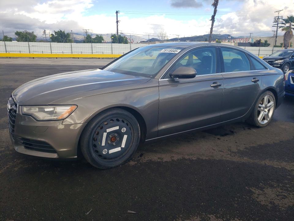 2014 Audi A6 VIN WAUGFAFC4EN079930 COPART salvage auction — MECHANICAL, Ca - Cert Of Title Or Salvage Acq, sold $1,300 on 2026-07-08 (photo 1)
