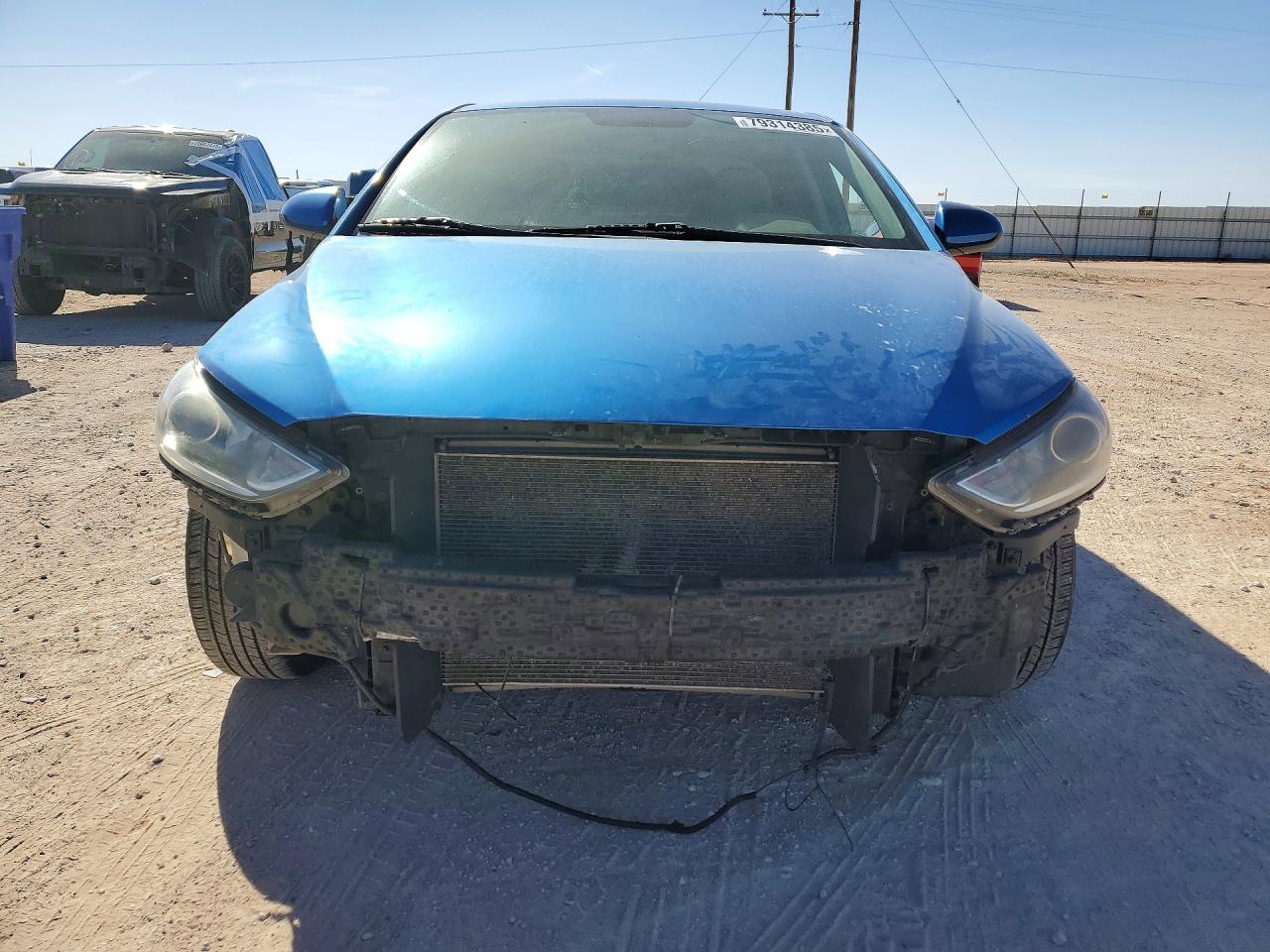 2017 Hyundai Elantra VIN 5NPD74LF2HH164854 COPART salvage auction — Front End, TX - CERTIFICATE OF TITLE (P), sold $1,050 on 2026-07-01 (photo 5)