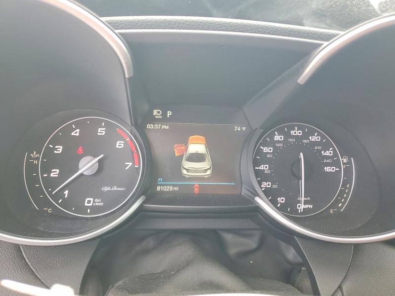 2021 Alfa romeo Giulia VIN ZARFAMBN7M7649272 COPART salvage auction — HAIL, Salvage Title, sold $7,300 on 2026-08-11 (photo 9)