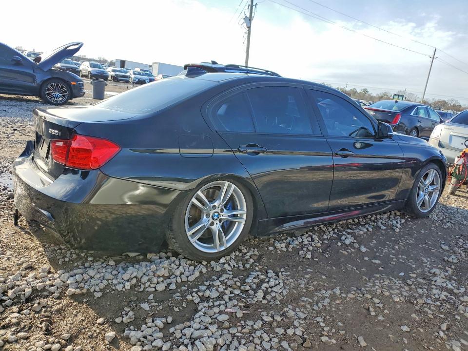 2014 BMW 3 series VIN WBA3C1C59EK114072 COPART salvage auction — REAR END, Tx - Salvage Vehicle Title, sold $1,300 on 2026-08-06 (photo 3)