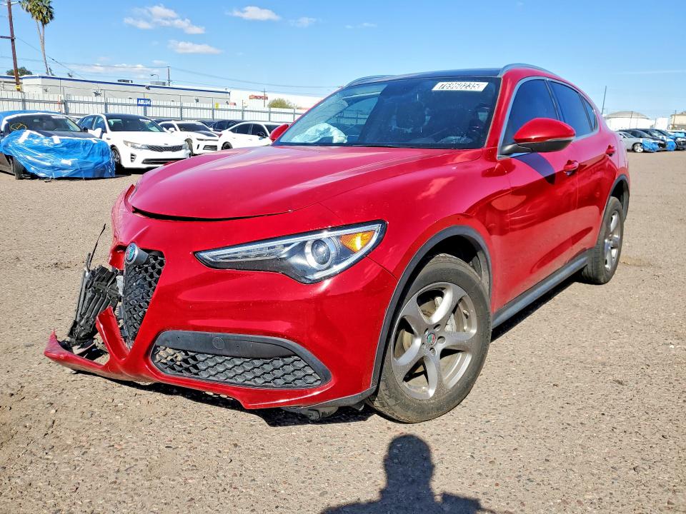 2019 Alfa romeo Stelvio VIN ZASPAKAN2K7C39021 COPART salvage auction — FRONT END, Az - Certificate Of Title, sold $1,500 on 2026-07-28 (photo 1)