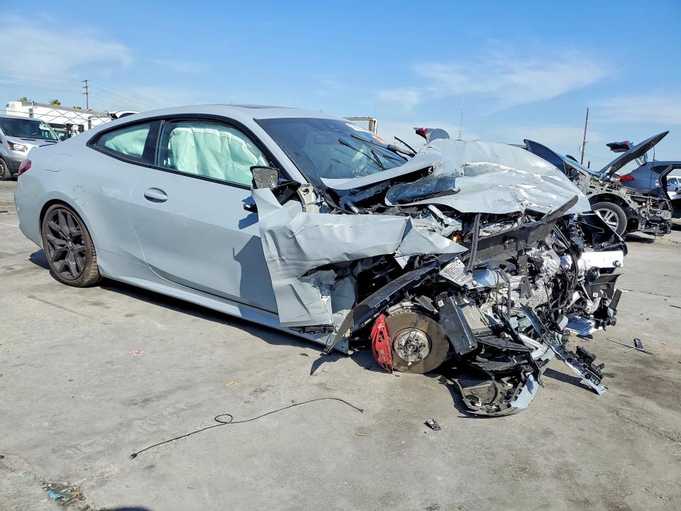 2025 BMW M4 VIN WBA83DA03SCT47742 COPART salvage auction — FRONT END, Ca - Salvage Certificate, sold $10,100 on 2026-07-24 (photo 4)