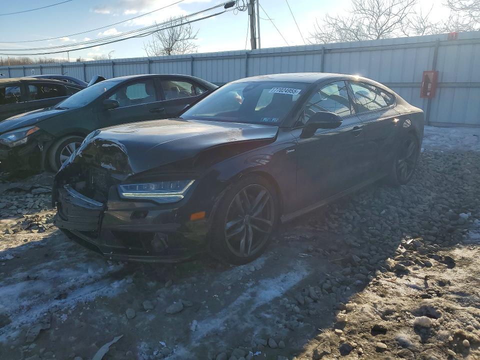 2017 Audi A7 VIN WAUW3AFC0HN014212 COPART salvage auction — FRONT END, Nj - Cert Of Title-Salvage, sold $5,100 on 2026-07-06 (photo 1)