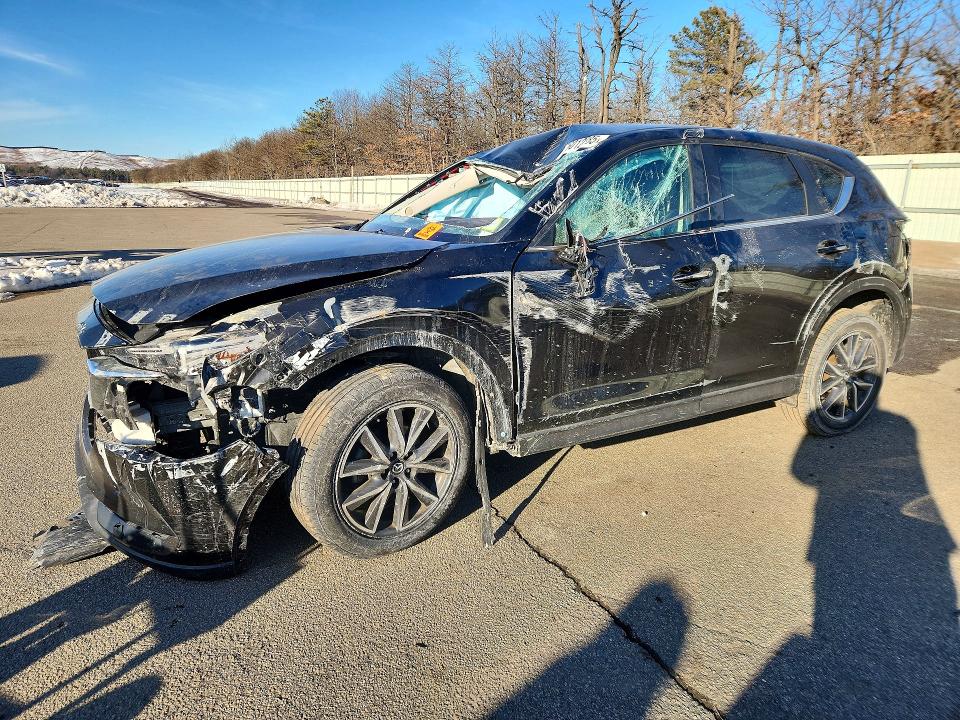 2018 Mazda Cx-5 VIN JM3KFBCM1J0390438 COPART salvage auction — ROLLOVER, Ny - Mv907A-Parts Only, sold $1,200 on 2026-07-22 (photo 1)