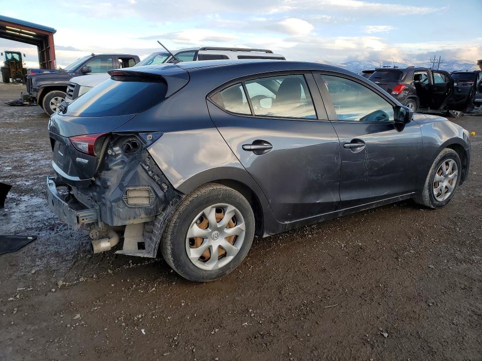 2015 Mazda 3 VIN JM1BM1K71F1239718 COPART salvage auction — REAR END, Id - Salvage Certificate Of Title, sold $325 on 2026-07-28 (photo 3)